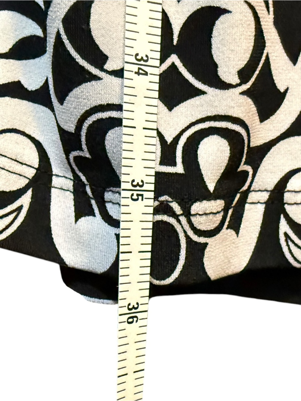 Ice Black & White Paisley V-Neck Cap Sleeve Dress, size 8 - Picture 8 of 10